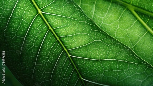 The texture of the leaves in close-up. A green tropical plant in close-up. Abstract natural background, macro.