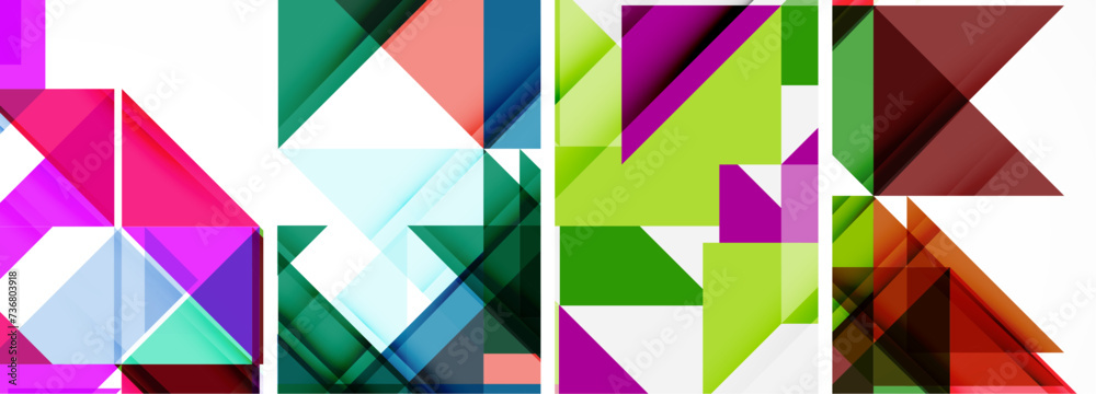 Triangle poster set for wallpaper, business card, cover, poster, banner, brochure, header, website Triangle poster set for wallpaper, business card, cover, poster, banner, brochure, header, website