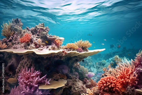 The surreal beauty of a tropical reef