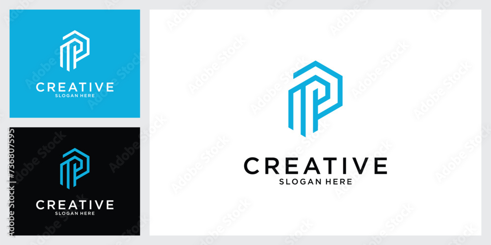 P or PP initial letter logo design vector P or PP initial letter logo design vector