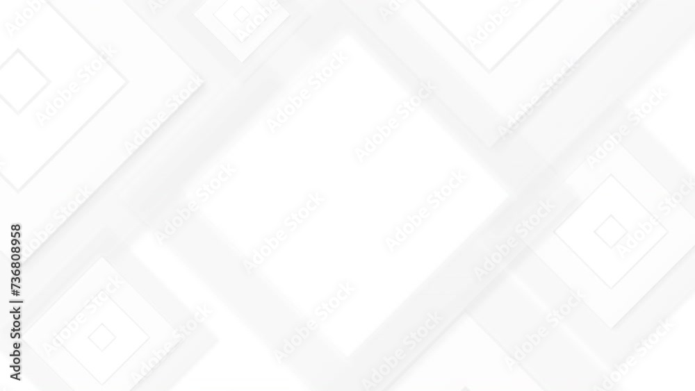 Modern geometric square shape motion design minimal white corporate backgrounds. Seamless loop animation 4k video Modern geometric square shape motion design minimal white corporate backgrounds. Seamless loop animation 4k video