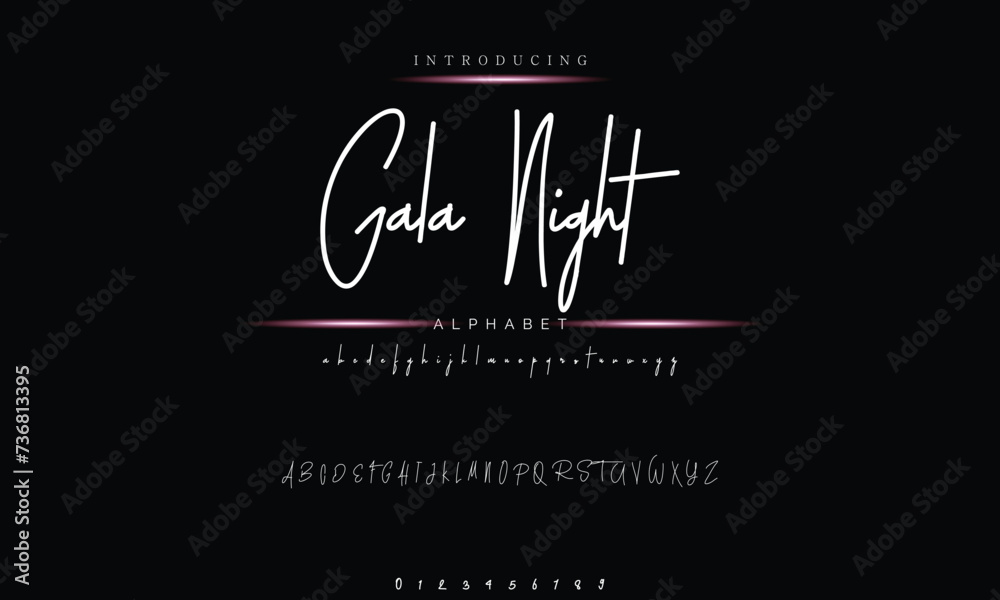 signature Font Calligraphy Logotype Script Brush Font Type Font lettering handwritten