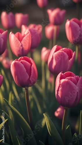 Close up of tulips flowers