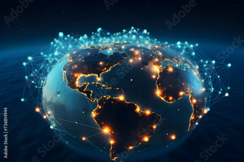 世界のグローバルネットワークテクノロジー