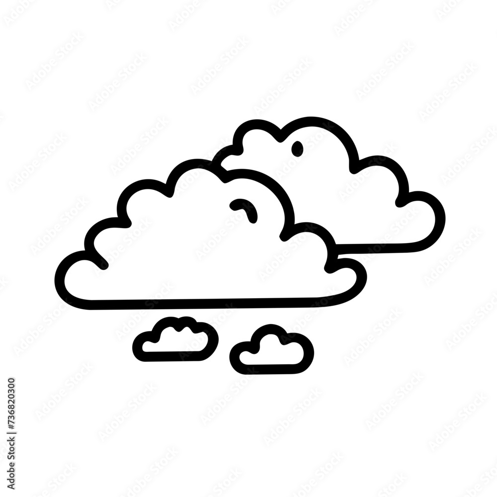 Cloud shapes Clouds Icon, Cloud Vector

