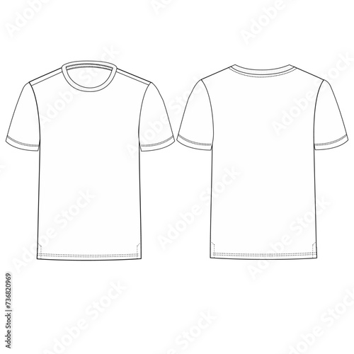 round neck t shirt cotes design