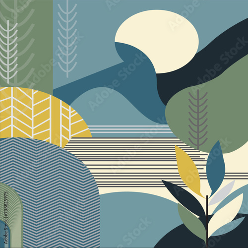 illustration and abstract background