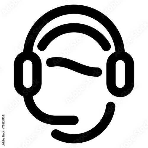 helpline vector outlin icon