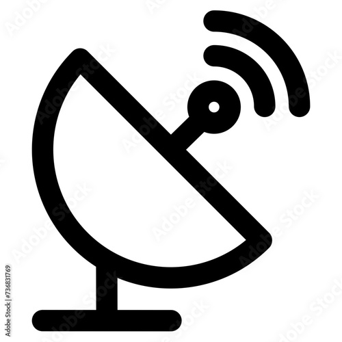 parabolic vector outlin icon