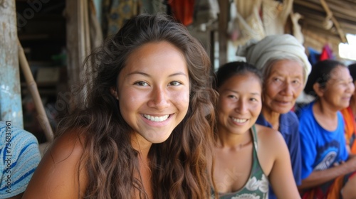 Smiling faces abound as wise seniors work side by side with locals on a volunteer mission to improve a community abroad.