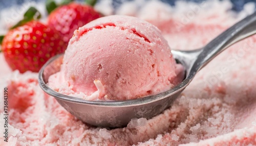 strawberry ice cream photo