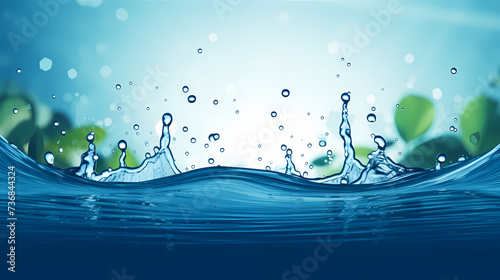 World Water Day background, concept of global warming and climate change