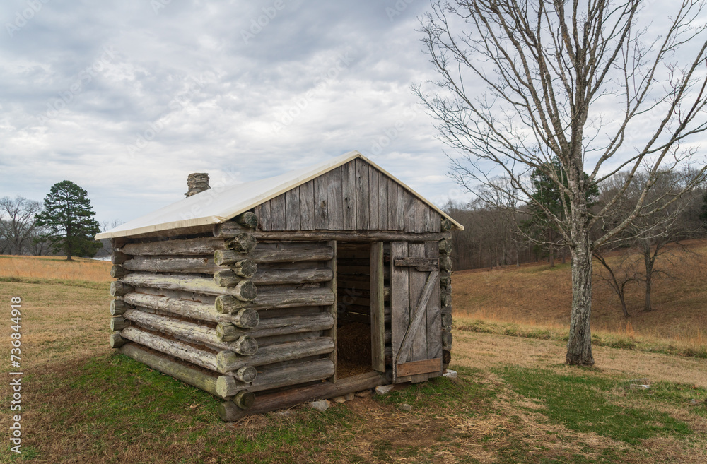 Obraz premium Log Cabin at Fort Donelson National Battlefield