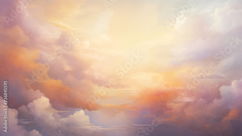 background of watercolor cloud painting