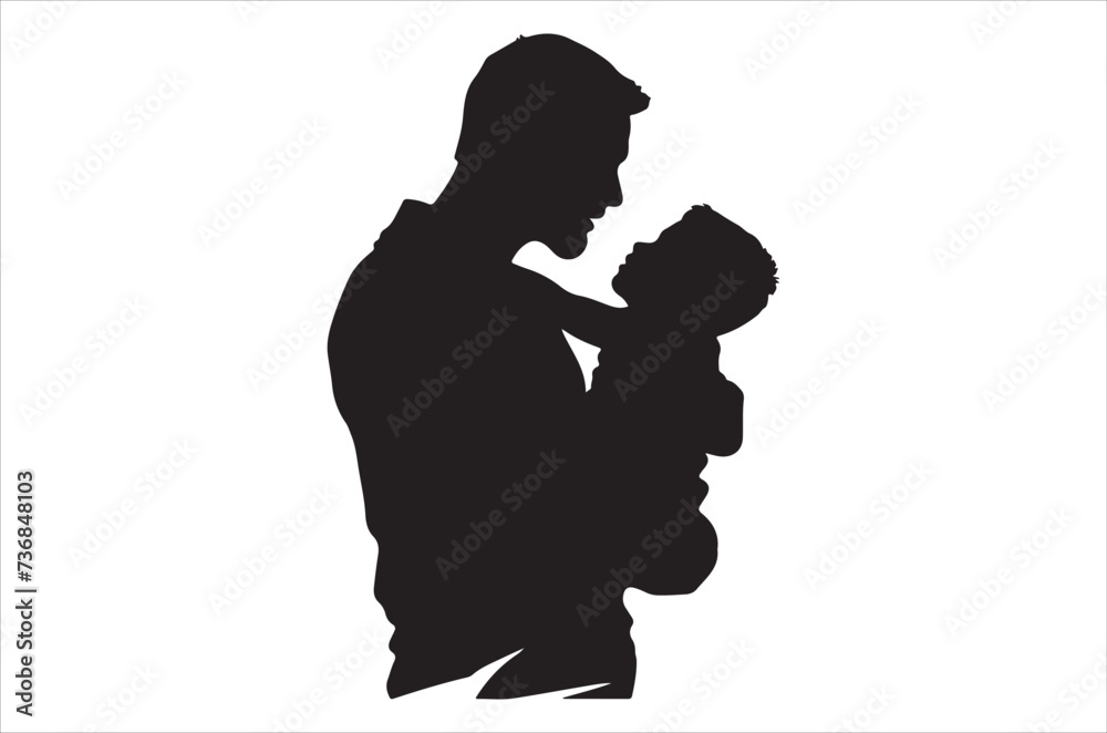 Happy Father Day Silhouette
