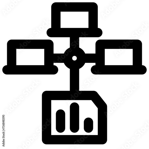 applications analytical vector outline icon