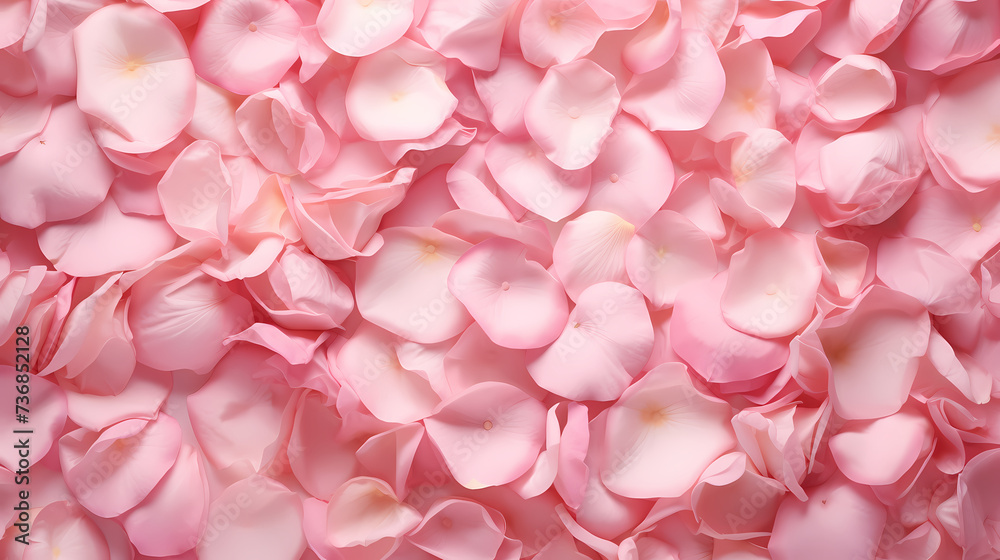 Fototapeta premium Rose flower background, Valentine's Day illustration