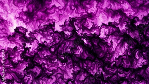 Dynamic black and purple ink in water for banner or wallpaper 