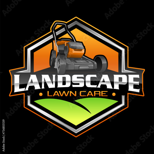 Lawn Mowing logo, Lawn care