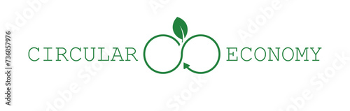 circular economy icons on white background	