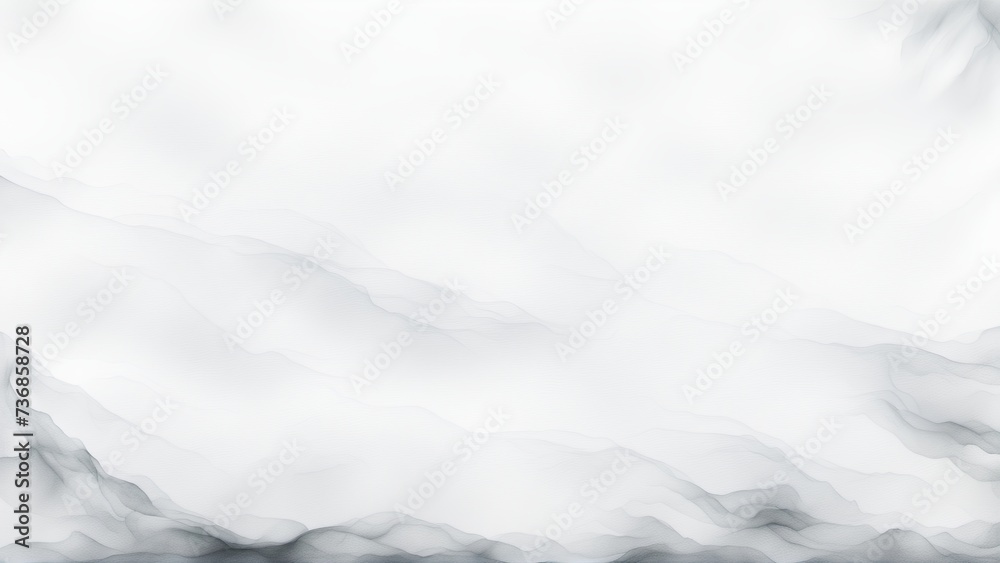 Fototapeta premium Watercolor paint texture abstract white banner background 