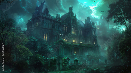 A chorus of haunting melodies that echo through the night luring travelers to a forgotten mansion where the spirits of the past still reside.