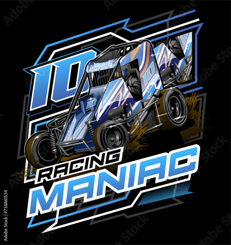 Dirt Car t-shirt, Midget Car, Dirt car