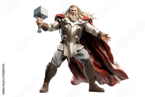  3d mythology characters Thor 