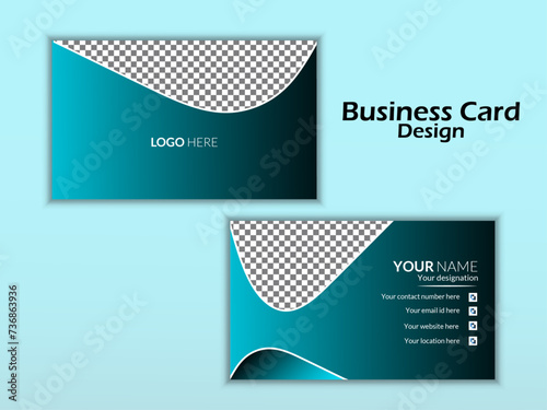 corporate digital marketing  visiting card. photo