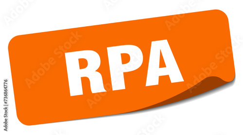 rpa sticker. rpa label