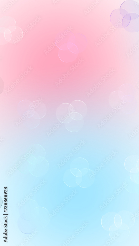 Pink Blue Portrait Background with Bubble