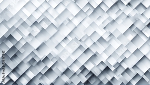 Sleek Silver Geometric Pixels Texture Banner 