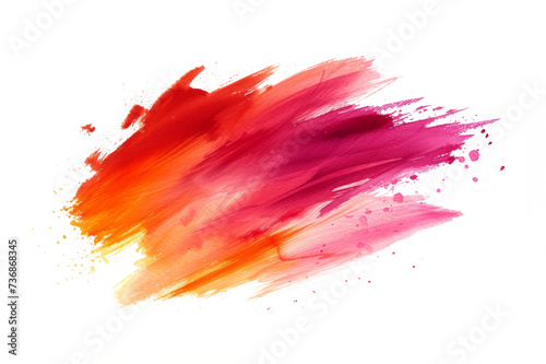 dynamic and bold watercolor brush strokes for the strike-through, conveying a burst of energy and movement.