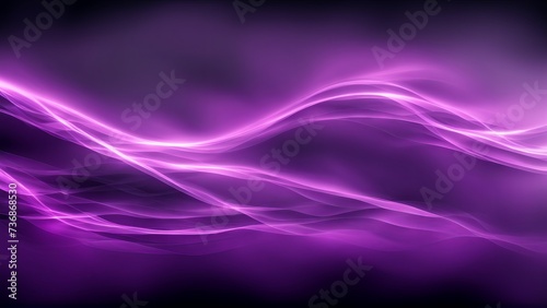 Sparkling Purple Waves in Abstract Banner Design 