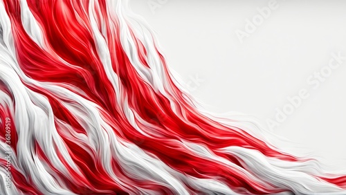 Textured banner background featuring white and red paint explosion 