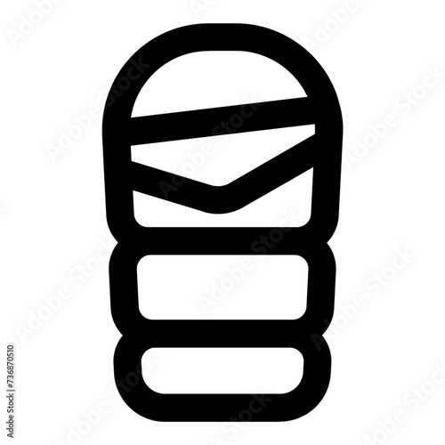 sleeping bag icon vector illustration asset element