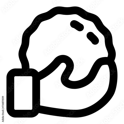 snowball icon vector illustration asset element
