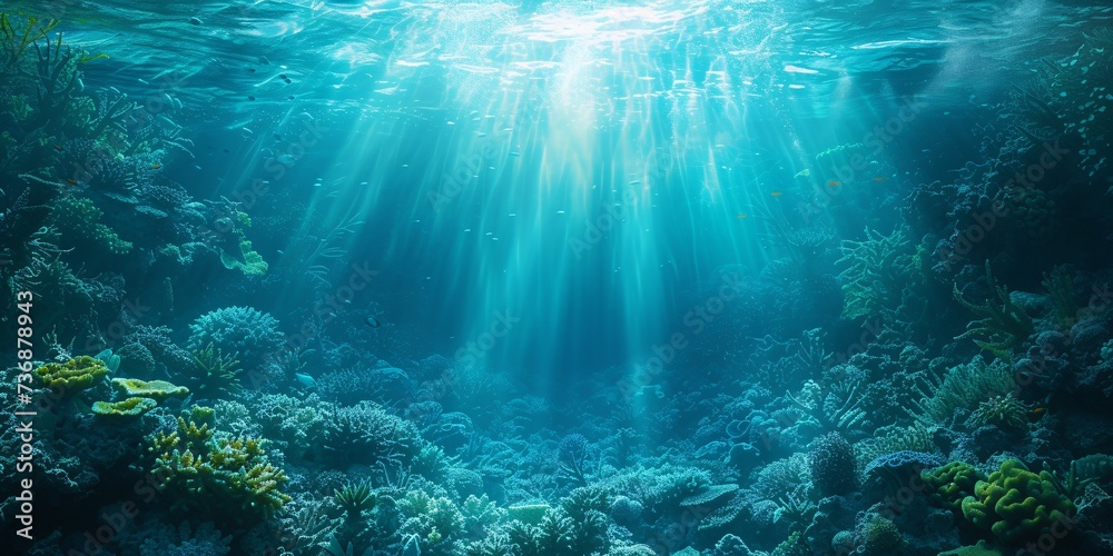 An aquamarine underwater world texture backdrop.