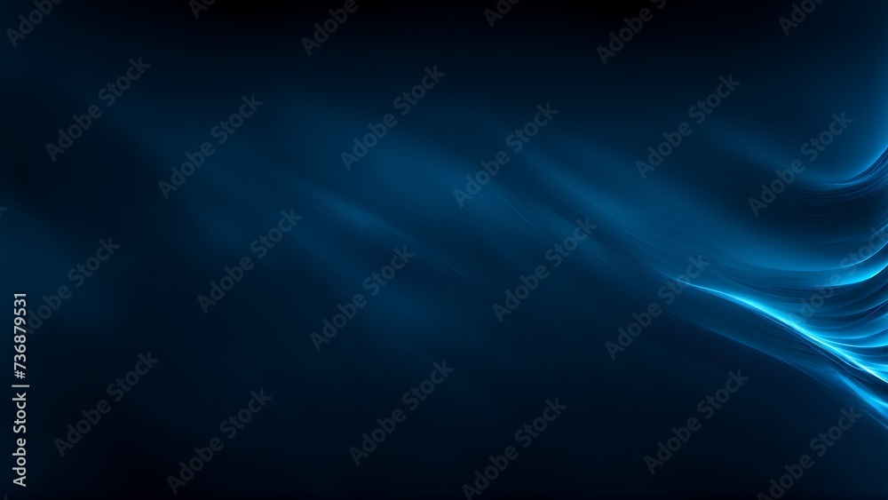 Futuristic technological black and blue minimalist abstract texture banner background  - obrazy, fototapety, plakaty 