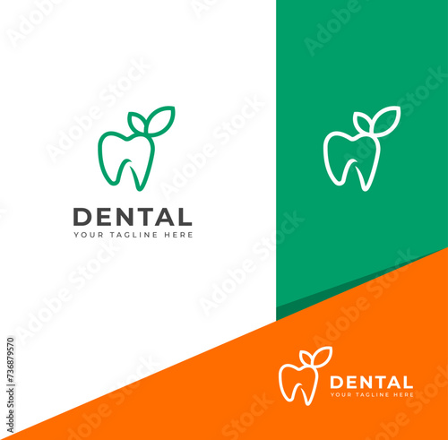 Creative Dental logo vector design template.