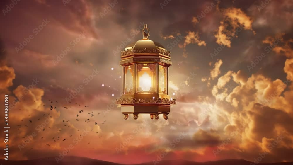 Beautiful Islamic Lantern In The Sky Beautiful Islamic Lantern In The Sky