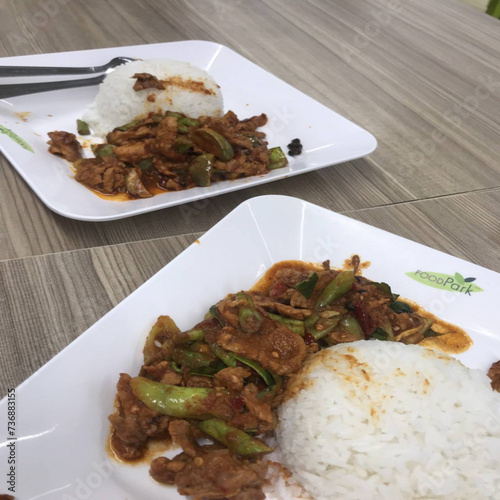 grilled pork with rice