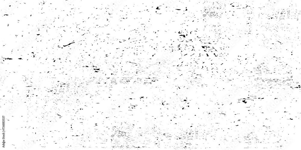 Black and white grunge. Vector monochrome abstract texture. Stains, splashes, scratches, chips, scuff the old surface. Vintage elements for design and print