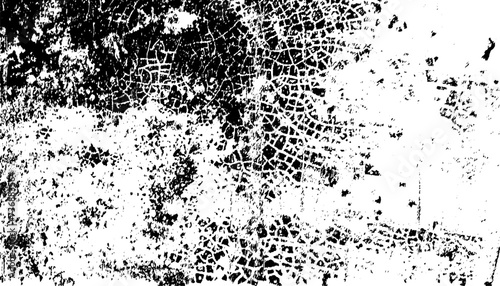 Grunge black and white texture. Pattern of an old worn surface. Grunge Used dirty background. Distress urban frame texture. Brushed black paint cover. Overlay aged grany messy template. 