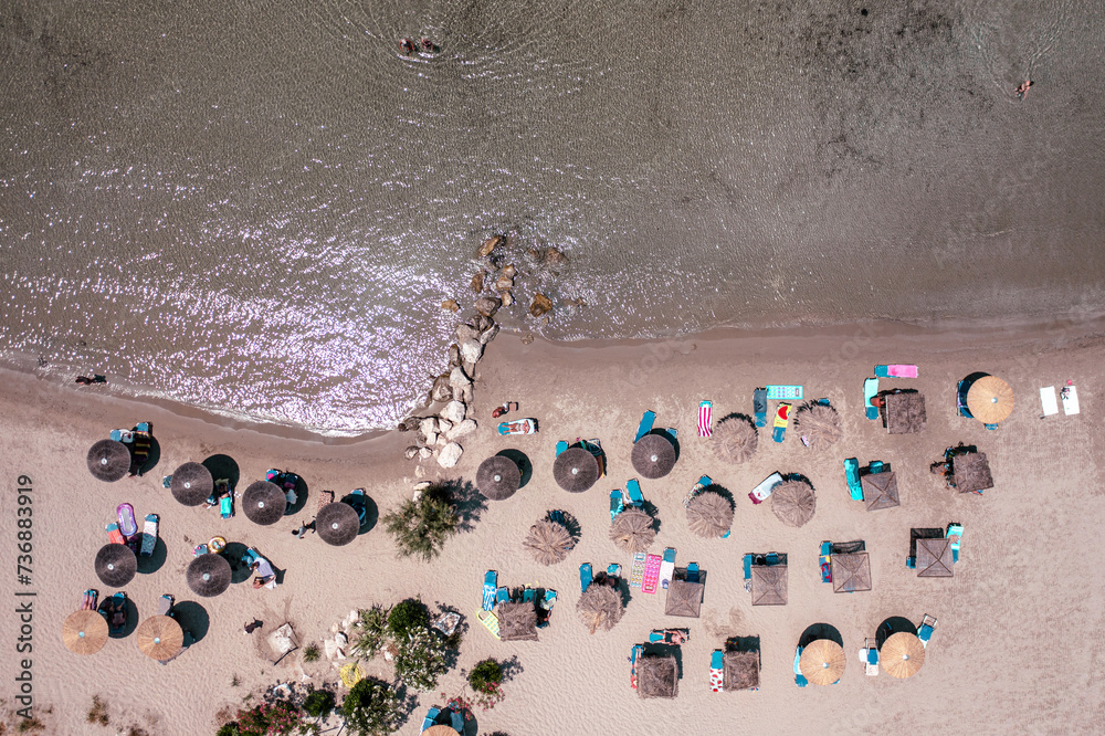 people on the beach