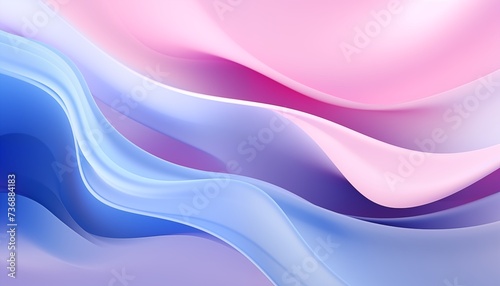 abstract background with blue and pink waves