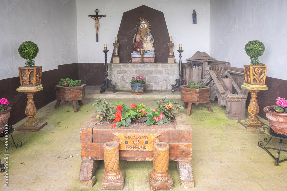 Fototapeta premium Sanctuary of San Miguel de Aralar, Sierra de Aralar, Navarra, spain