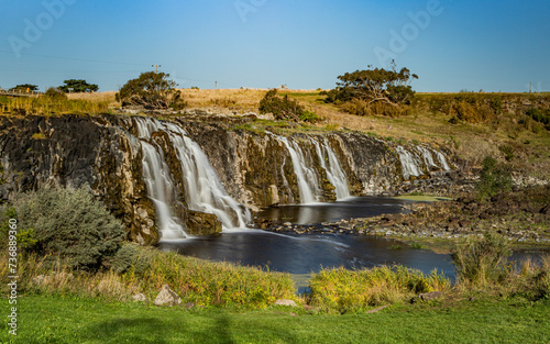 The view of the Hopkins Falls near the Great Ocean Road during the day