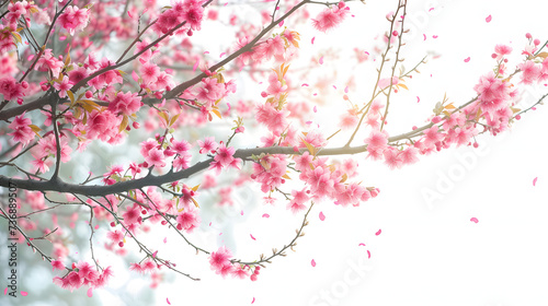 Tree branch flower Photo Overlays, Summer spring painted overlays