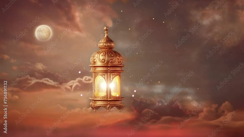 Beautiful Islamic Lantern In The Sky Beautiful Islamic Lantern In The Sky